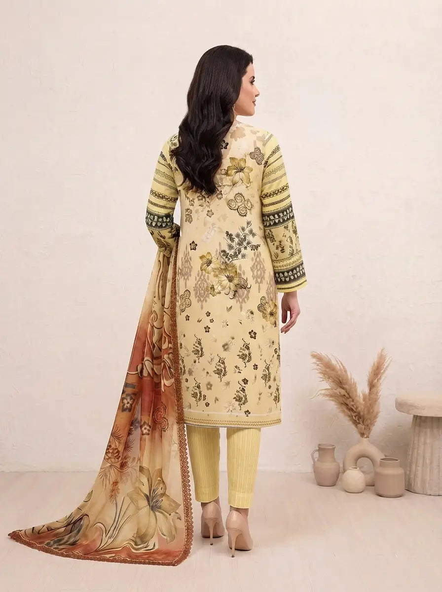 Sunshine Flora –   Banadora Embroidered Lawn