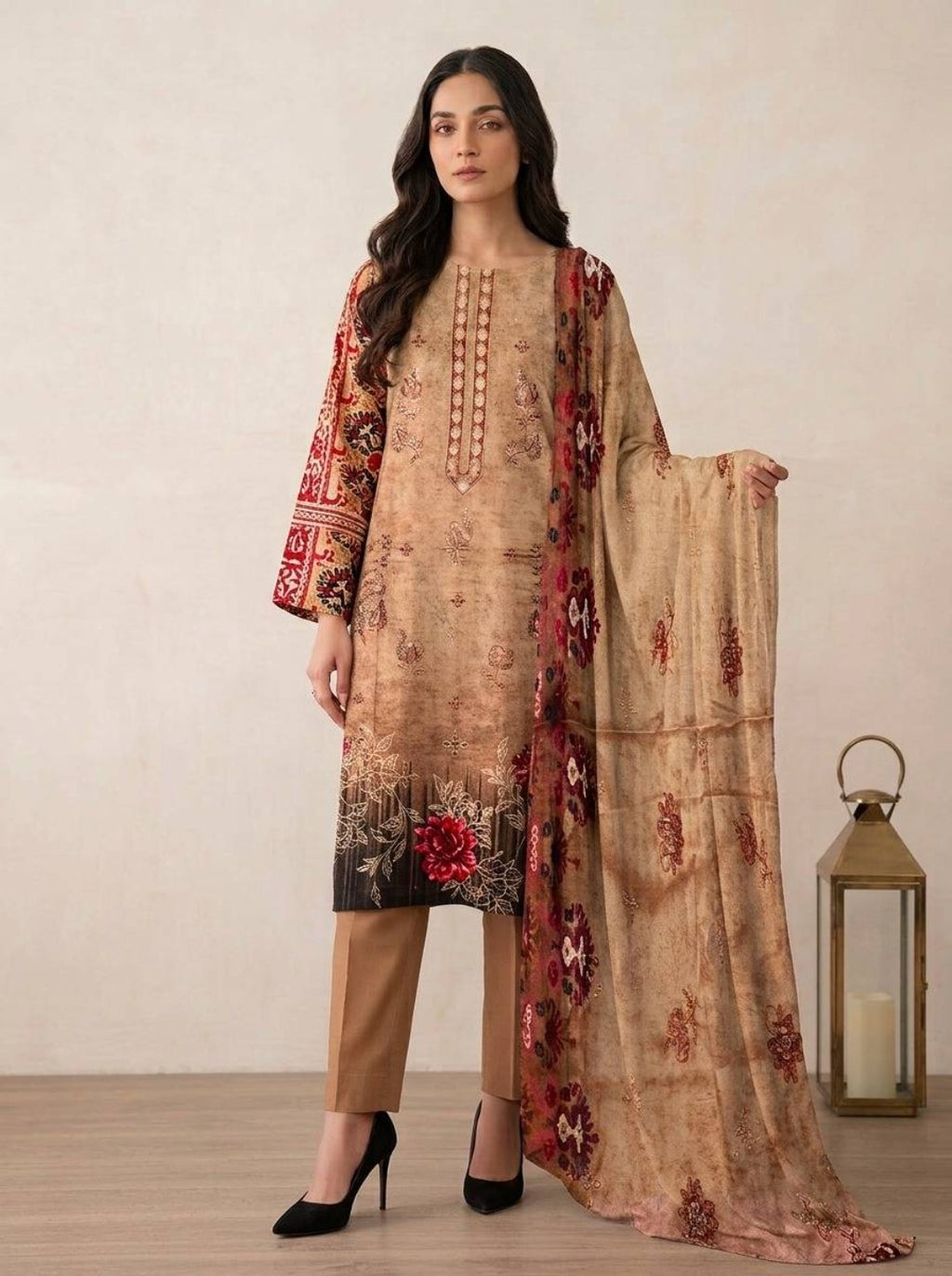 Desert Blossom – Front Embroidery Lawn