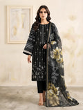 Noir Bloom –  Banadora Embroidered Lawn